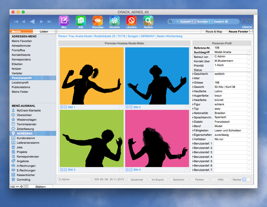 AGENTURSOFTWARE | Adressen