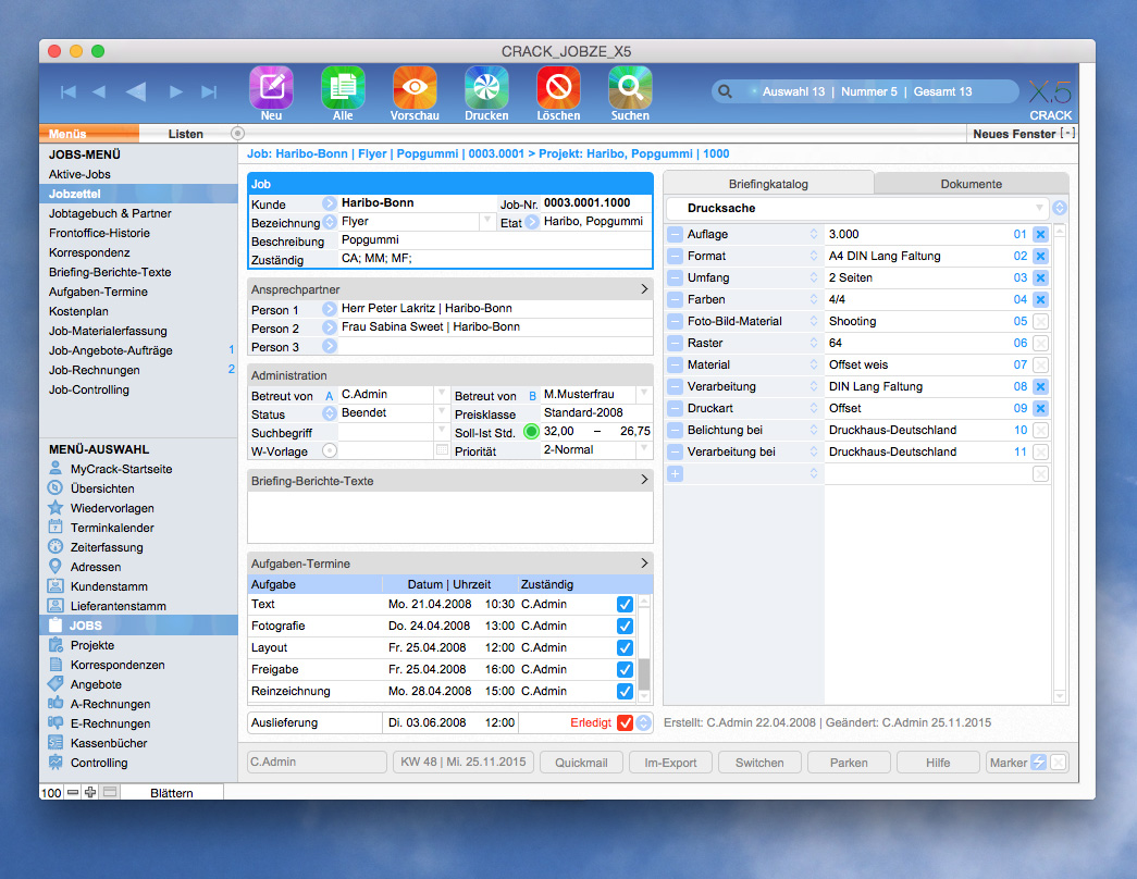 AGENTURSOFTWARE | Jobzettel