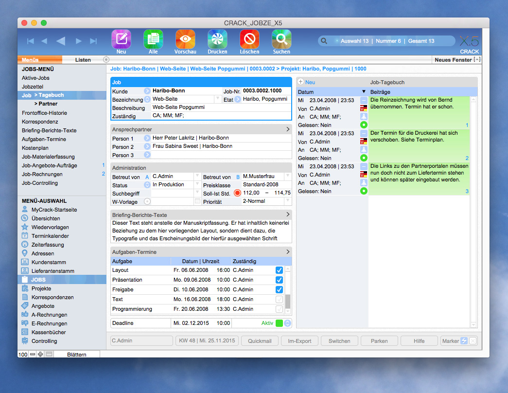 AGENTURSOFTWARE | Jobzettel